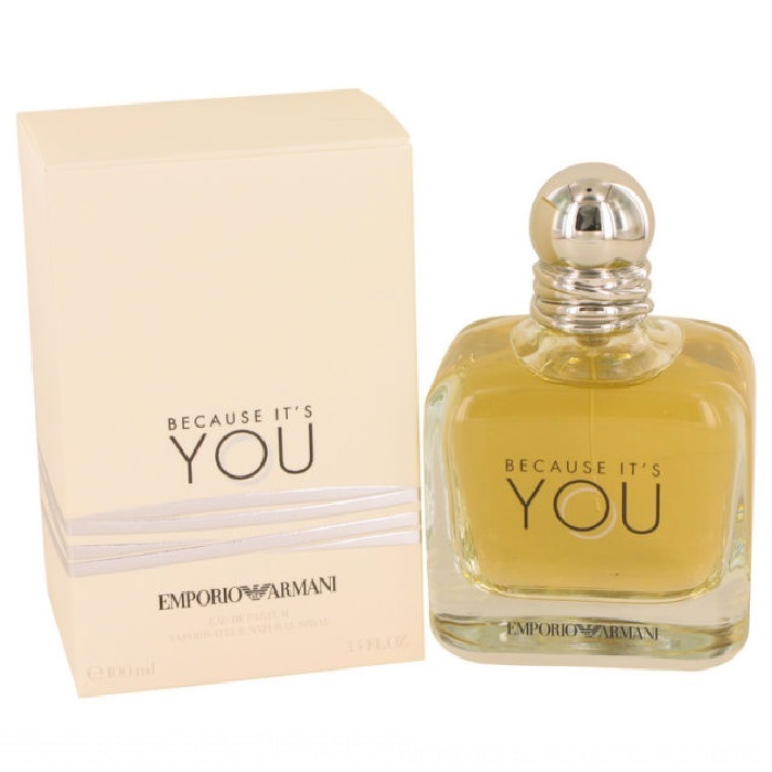 Because It's You Emporio Armani Perfume by Giorgio Armani 3.4oz Eau De Parfum Spray for women